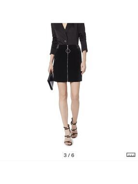 MUGLER velvet mini skirt size 10(42) BNWT